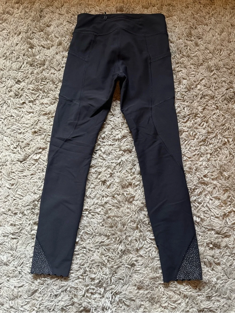 lululemon athletica Black High-Rise Leggings with Studded Ankle